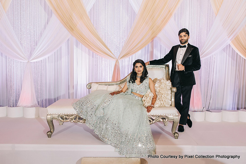Jessica and Shyam Indian wedding at HALL The Bibb Mill Event Center 