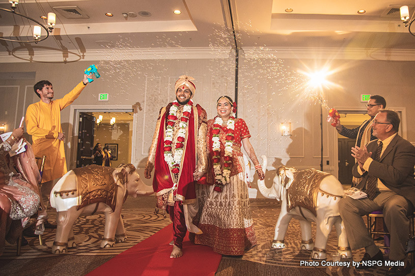 Grand entry of Wedding couple