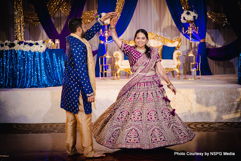 Indian wedding couple's first Dance Performance