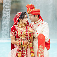 Alok-Radha Indian Wedding Couple