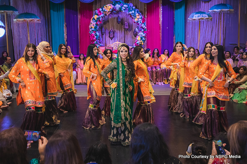 Indian Bride Dancing with their friends