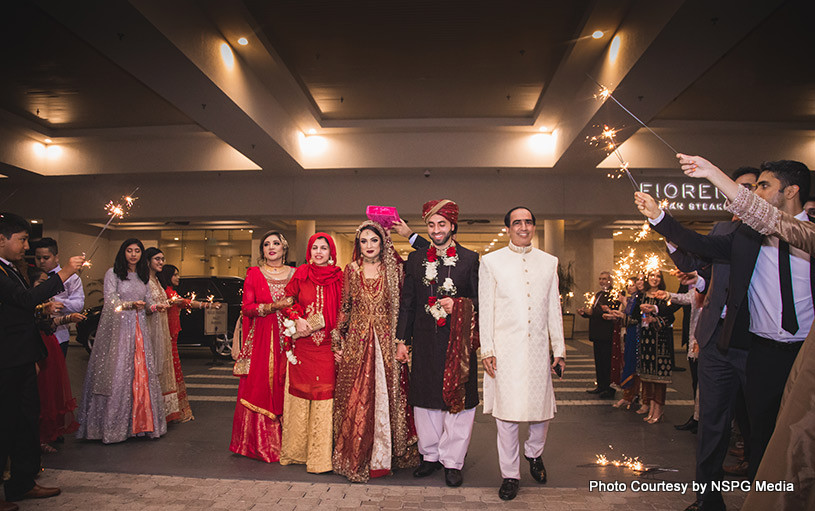 Indian Wedding Coupe with their Parents