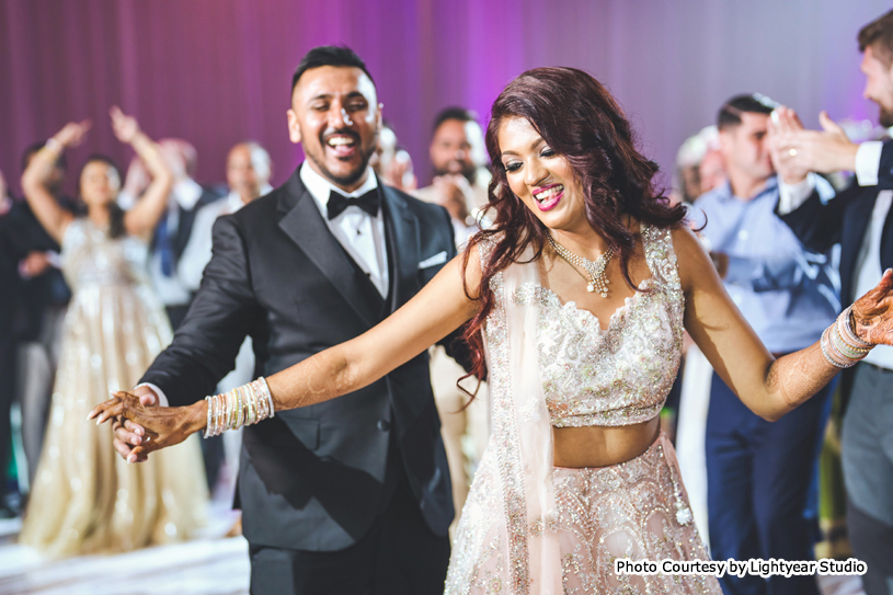 Indian wedding couple's first Dance Performance