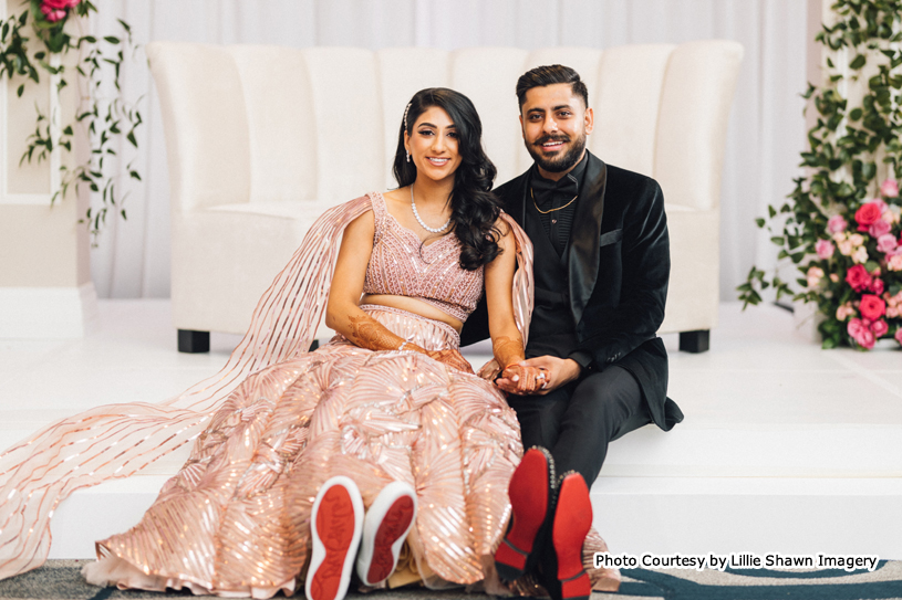 Beautiful indian wedding couple