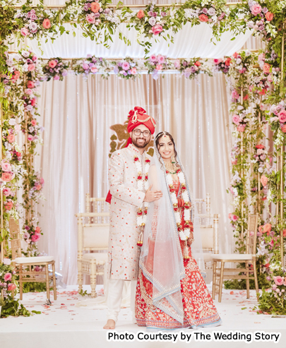 Indian wedding couple