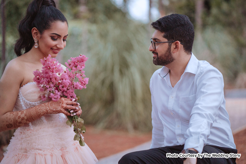 What a romantic moment for Indian Couple!