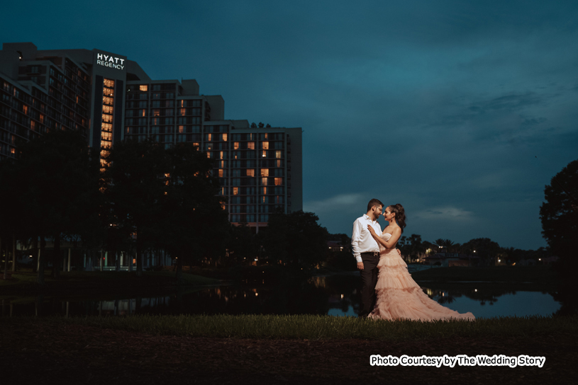 Happy wedding couple photoshoot