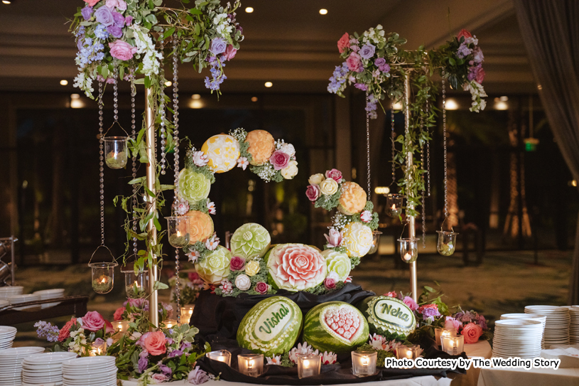 Beautifully Decorated banquet hall