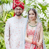 Indian Wedding Couple Neha and Vishal