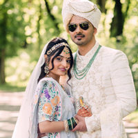 Indian Wedding Couple Khushboo and Dhrudeep