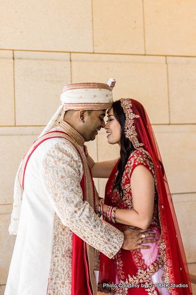 Romantic Photo Pose by Beautiful Indian Wedding Couples