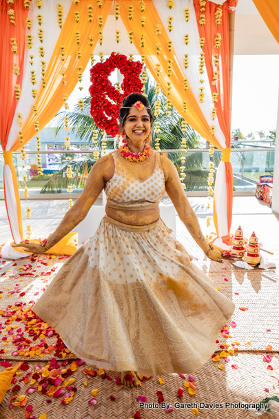 twirling bride look stunning