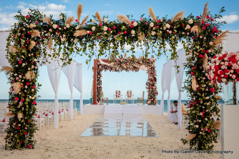 destination beach wedding at Planet Hollywood Beach Resort Cancun