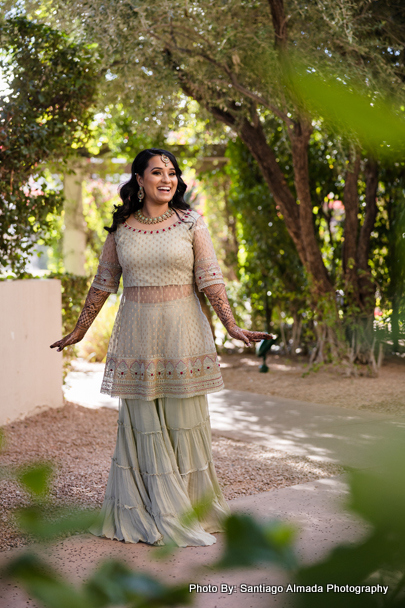 Stunning new Indian bride showcasing traditional beauty and grace