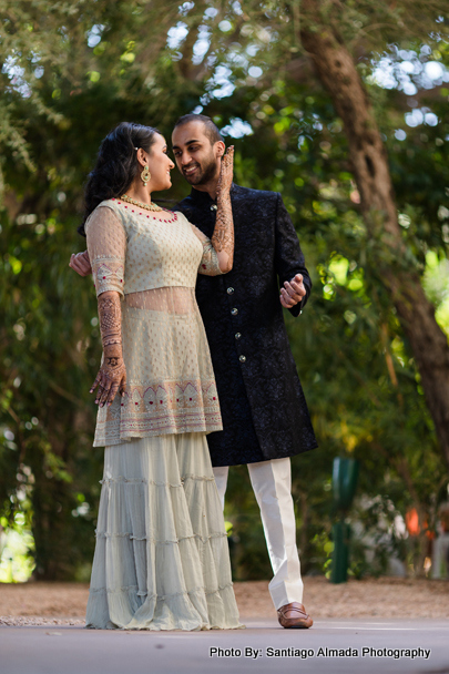 Capturing the romance of a new Indian couple