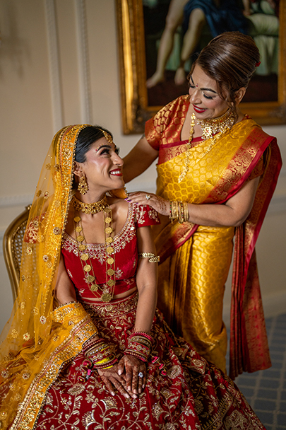 Indian bride ready for wedding