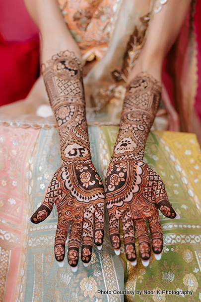 Indian wedding bride mehndi