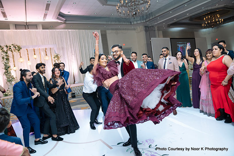 Indian wedding couple's first Dance Performance