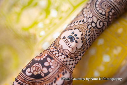 Indian bridal mehndi