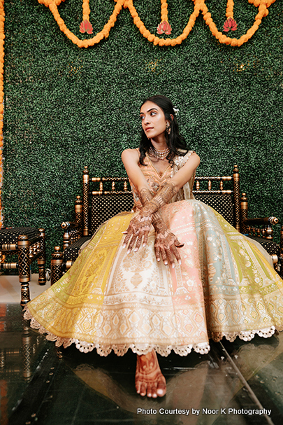 Gorgeous Indian wedding reception dress for Indian Bride