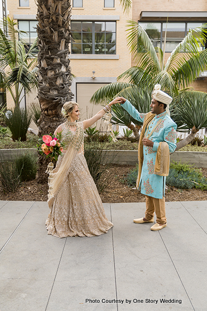 Wedding photoshoot at outdoor location