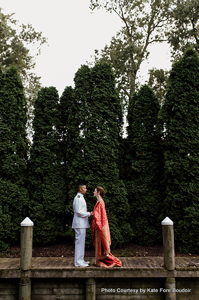 Indian wedding couple photoshoot at beautiful outdoor location