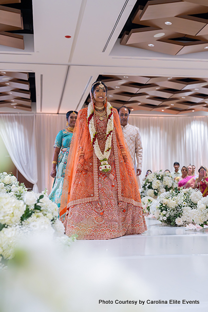 Grand entry of indian bride