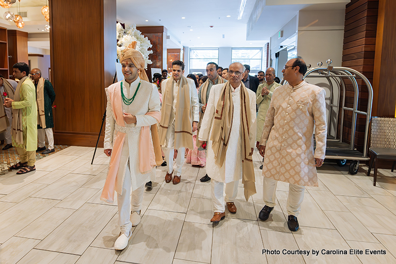 Grand entry of indian groom