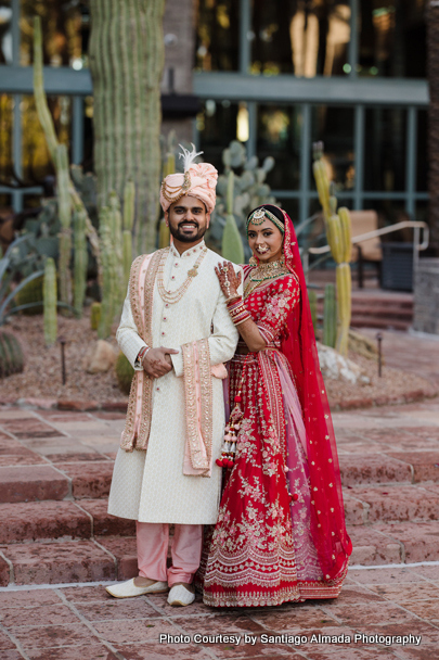 indian bride and groom looks like raja rani