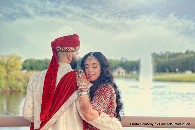 Indian wedding photoshoot at outdoor location