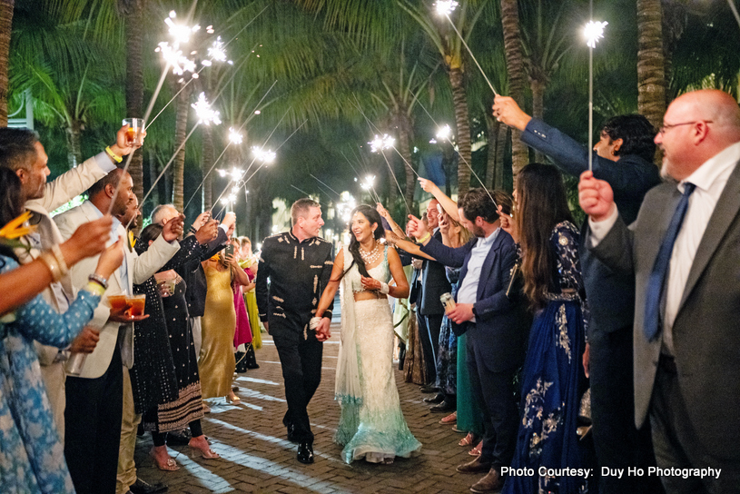Ekta and Daniel radiating joy and love at their destination wedding in Florida. Ekta and Daniel radiating joy and love at their destination wedding in Florida.