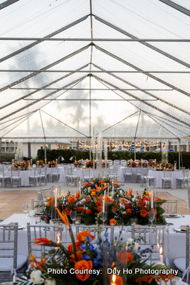 Beautifully decorated dinning hall at Isla Bella Resort 