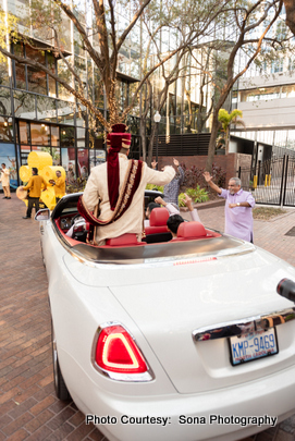 Grand entry of indian groom