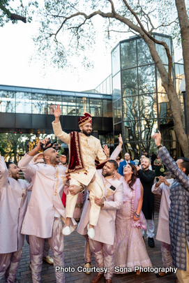 Grand entry of indian groom