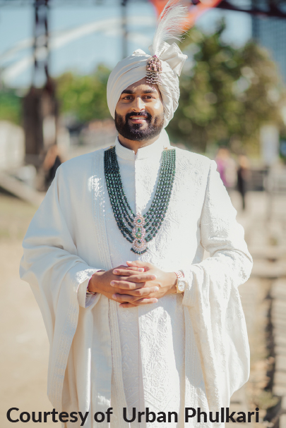 Indian wedding groom Rishi